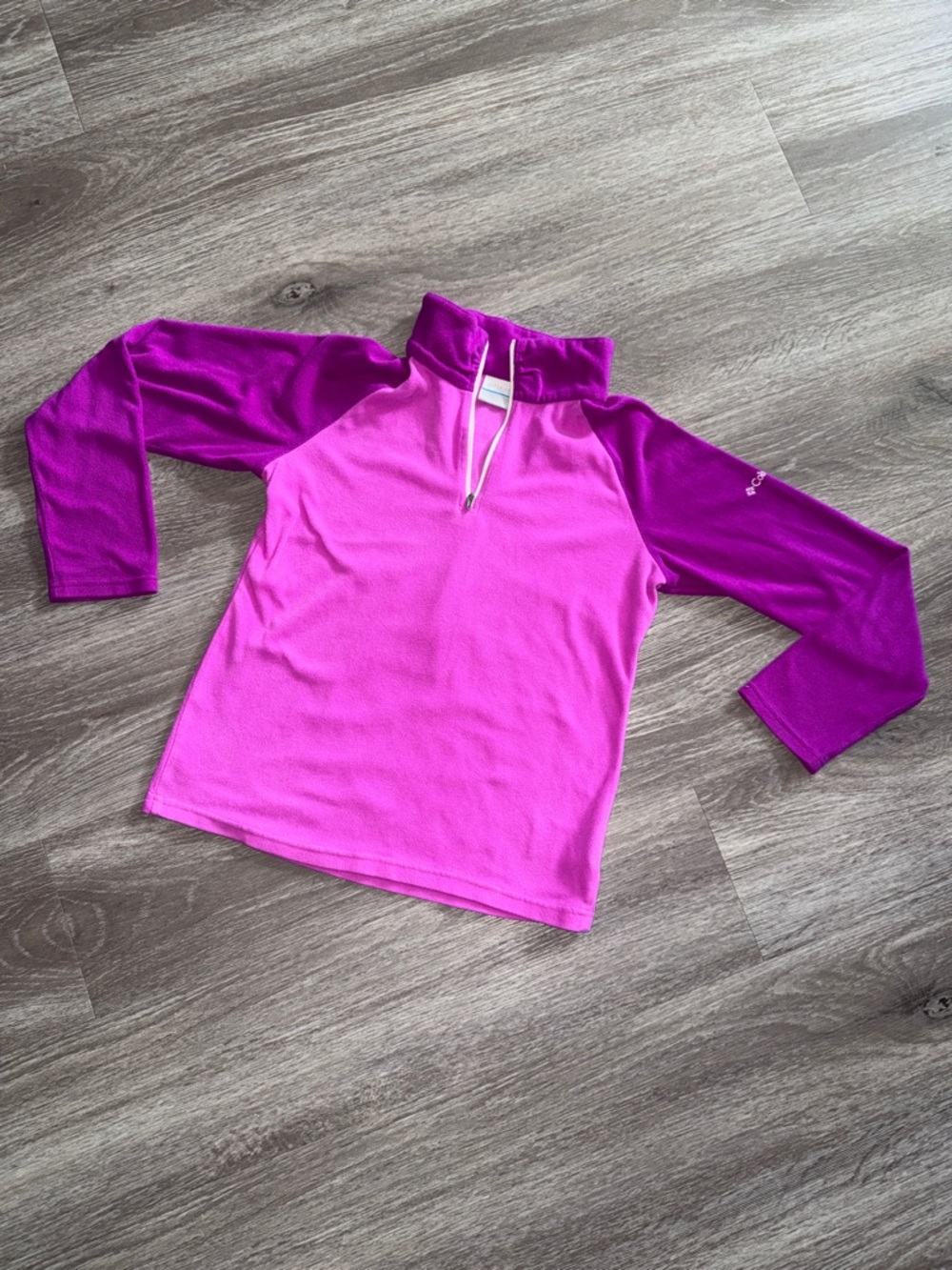 Columbia Kids Two-Tone Pink & Purple Long-Sleeve Swim Rashguard